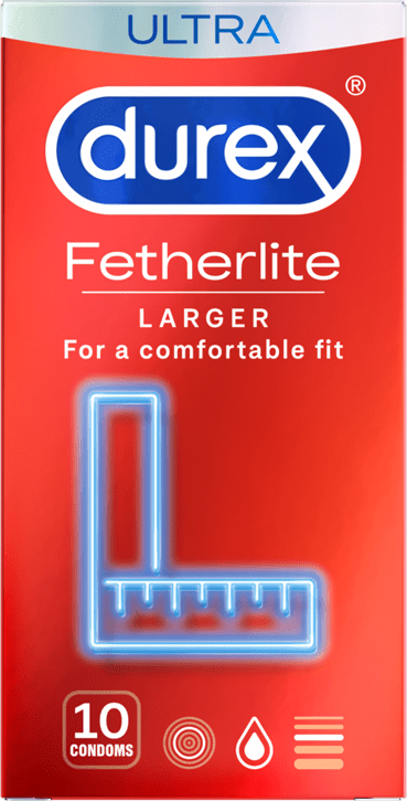 durex fetherlite larger