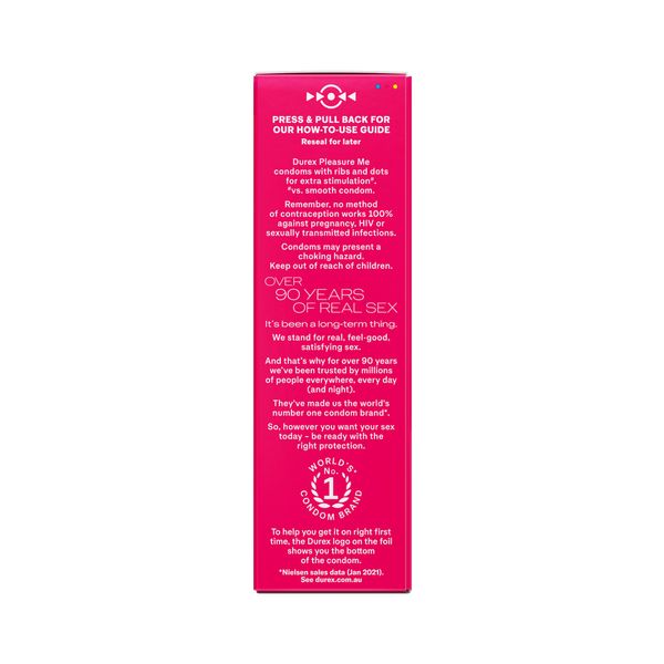 Pleasure Me Ribbed And Dotted Condoms