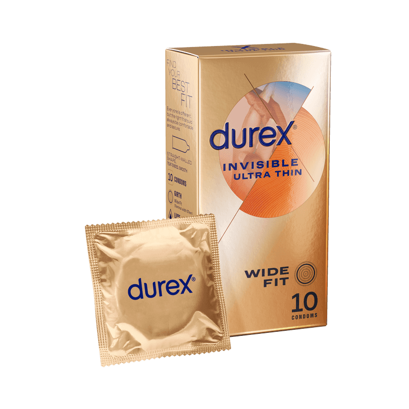 Durex Invisible Larger condoms with the room you need